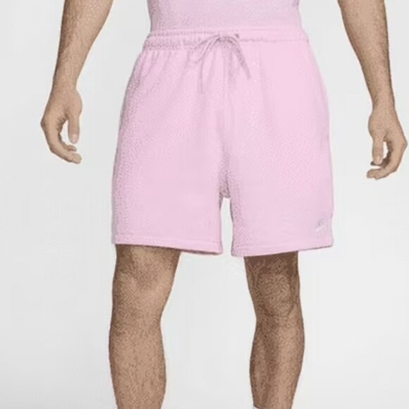Nike Other - Nike Men's Club French Terry Flow Shorts, Pink Foam